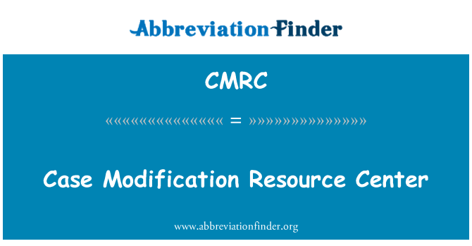 CMRC: Případ modifikace Resource Center