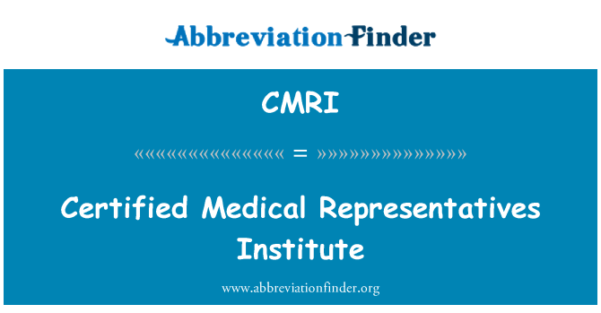 CMRI: Certificat mèdic representants Institut