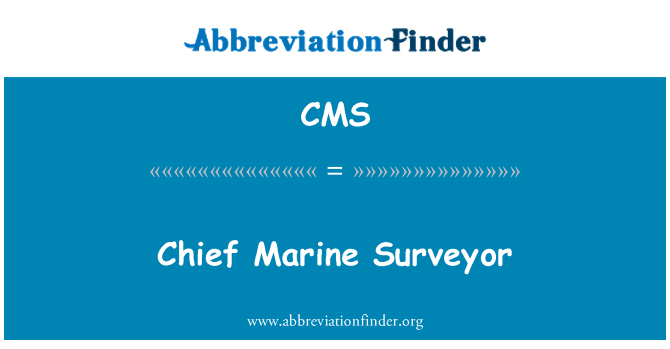 CMS: Hlavní námořní Surveyor