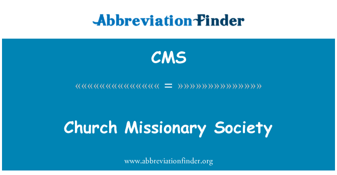 CMS: Church Missionary Society