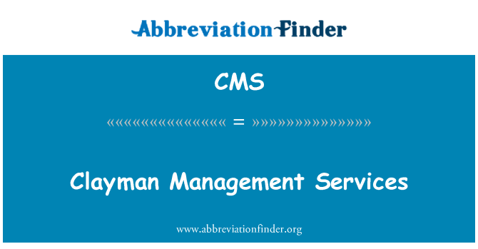 CMS: Clayman Management služby