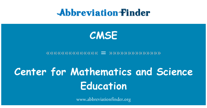 CMSE: Center for matematik og naturvidenskabelige uddannelser