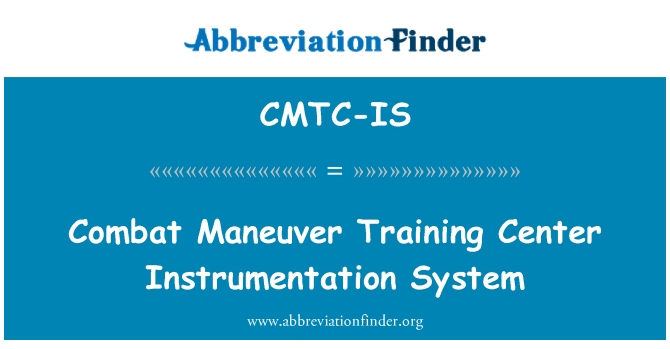 CMTC-IS: Hệ thống đo lường chiến đấu cơ động huấn luyện trung tâm