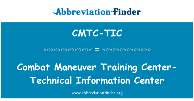 CMTC-TIC: Konba manèv avyon antrènman sant-teknik sant enfòmasyon