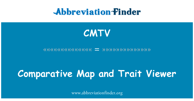 CMTV: Vergelijkende kaart en Trait Viewer