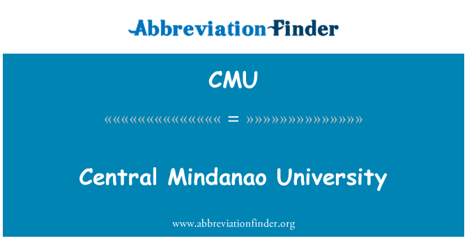 CMU: Централна Минданао университет