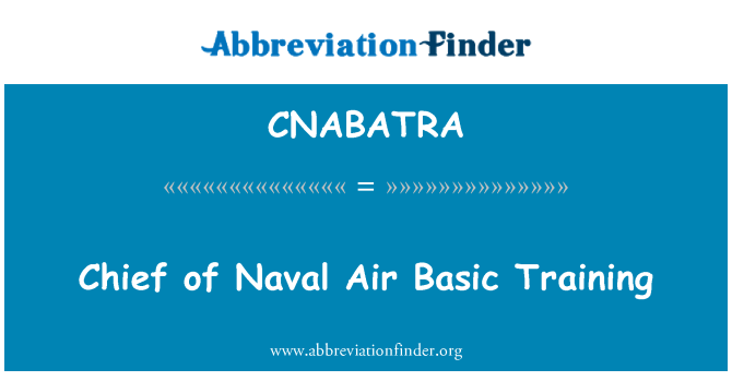 CNABATRA: 海军航空兵基本训练的首领