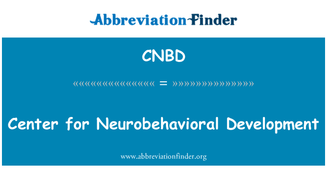 CNBD: Центр розвитку нейроповеденческіх