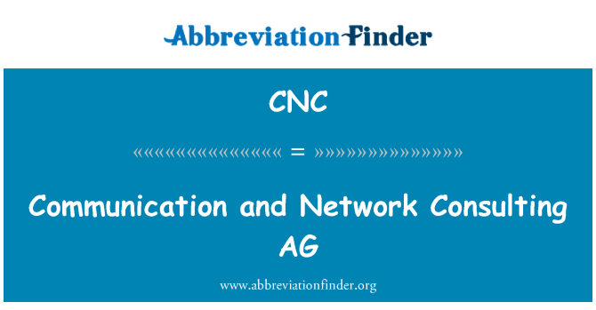 CNC: ارتباط و مشاوره شبکه AG