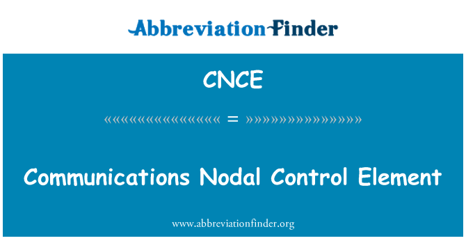 CNCE: Kommunikation Nodal kontrollelement