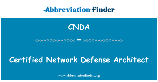 CNDA: Certified Network Defense architekt