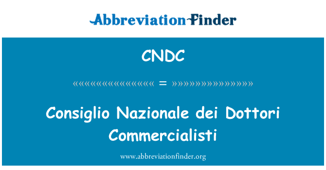 CNDC: Consiglio Nazionale dei Dottori Commercialisti