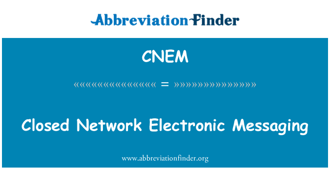 CNEM: Uzavretú sieť elektronických správ
