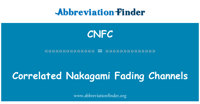 CNFC: Correlated Nakagami Fading Channels