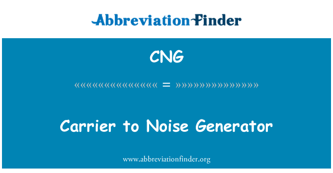 CNG: Harjoittajan Noise Generator