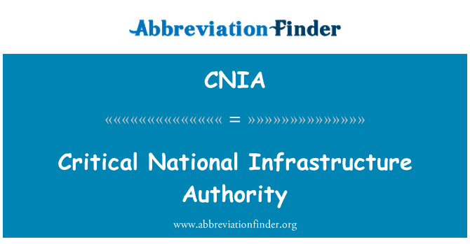 CNIA: Otorite kritik enfrastrikti nasyonal