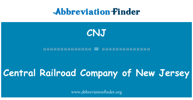 CNJ: ニュージャージーの中央鉄道会社