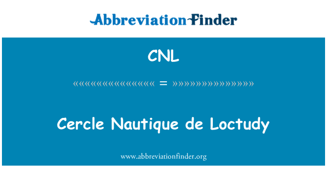 CNL: Cercle Nautique де Loctudy