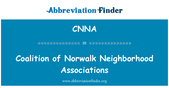 CNNA: Norwalk पड़ोस संघों का गठबंधन
