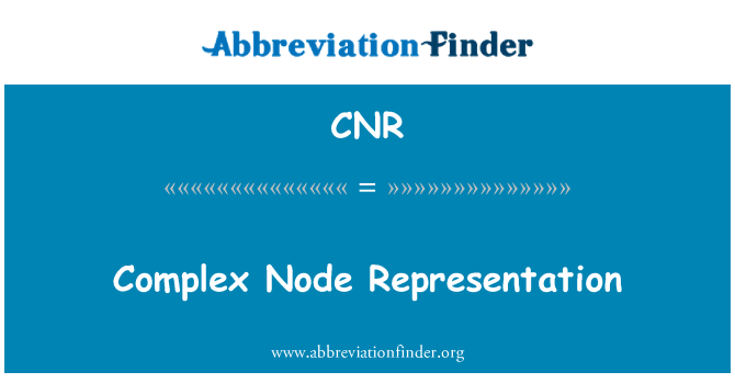 CNR: Karmaşık düğümü temsil