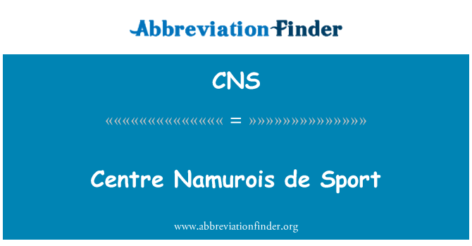 CNS: Zentrum Namurois de Sport