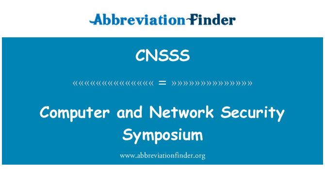 CNSSS: Počítače a sítě Security Symposium