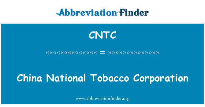 CNTC: Lachin nasyonal tabak Corporation