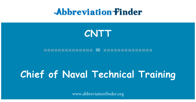 CNTT: Sjef for Naval teknisk opplæring