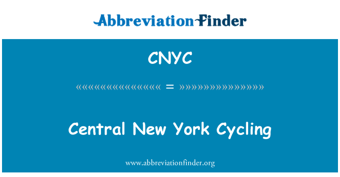 CNYC: Centrální New York cyklistika