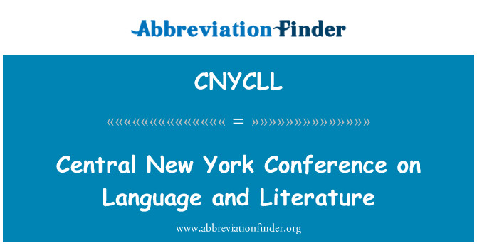 CNYCLL: 語言和文學中央紐約會議