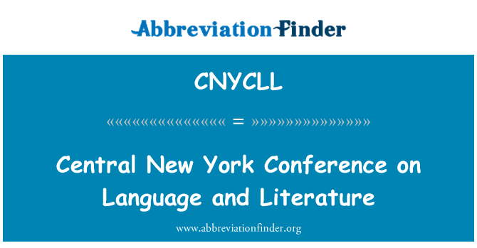 CNYCLL: Central New York conferentie over taal- en Letterkunde