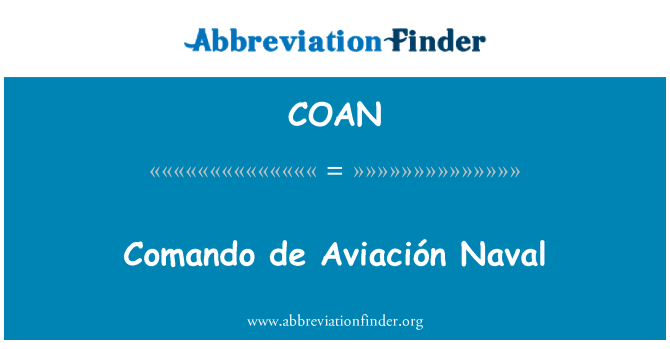 COAN: Komanda de Aviación Naval