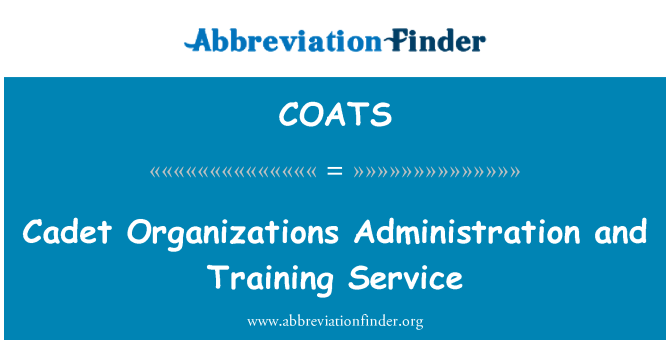 COATS: Kadett-Organisationen-Verwaltung und Training Service