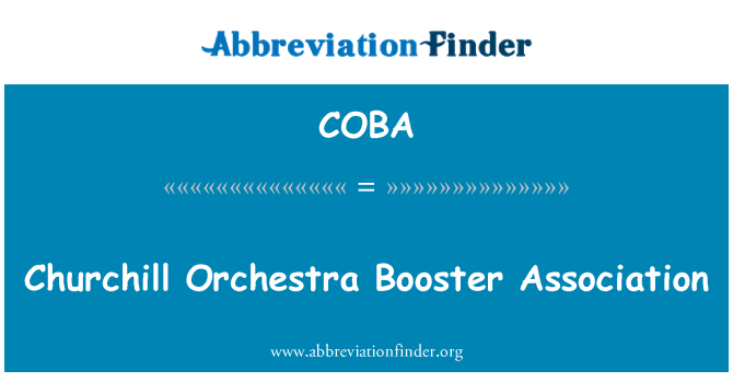COBA: 丘吉尔乐队助推器协会