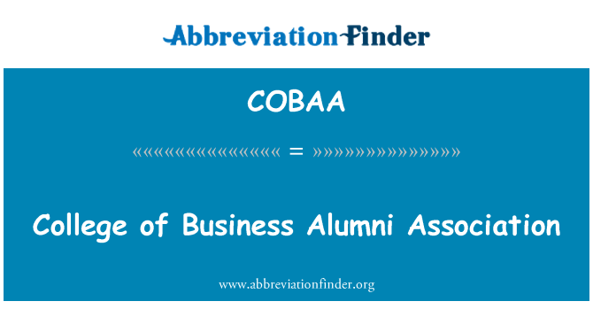 COBAA: Asosyasyon Anciens kolèj biznis