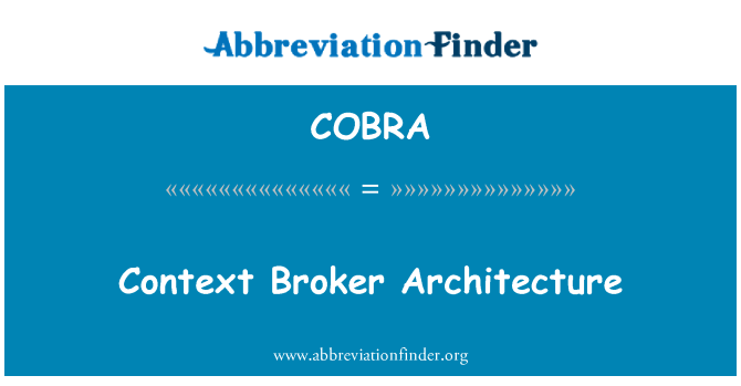 COBRA: Achitekti epi pi enpòtan nan yon kontèks