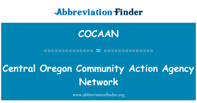 COCAAN: Keski Oregon yhteisön toiminta viraston verkosto