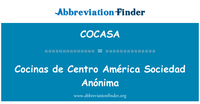 COCASA: Cocinas de Centro América Sociedad Anónima