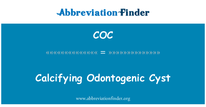 COC: Boul Odontogenic calcifying