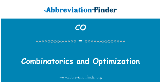 CO: Combinatòria i optimització