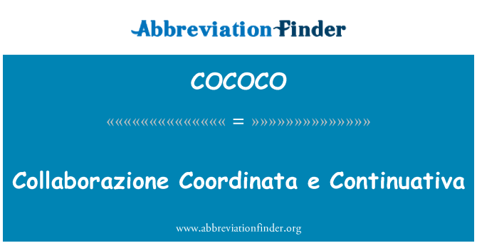 COCOCO: Collaborazione Coordinata e Continuativa