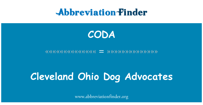 CODA: Cleveland-Ohio Hund Befürworter