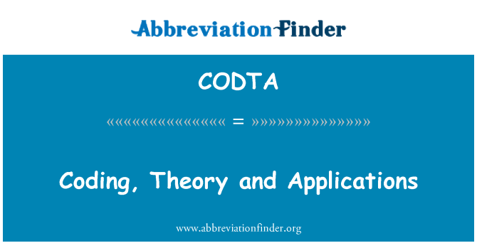 CODTA: Codio, theori a cheisiadau