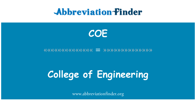 COE: Faculdade de engenharia