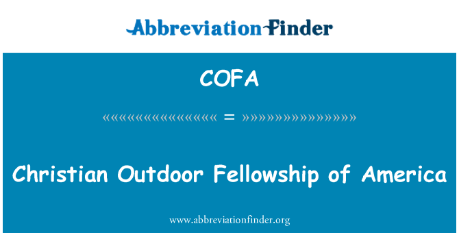 COFA: 미국의 기독교 야외 친교
