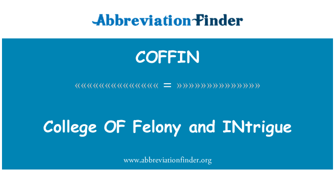 COFFIN: College af Felony og intriger