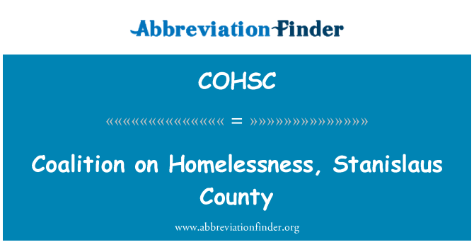 COHSC: Koalitio asunnottomuudesta ja Stanislaus County