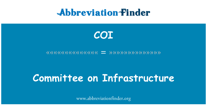 COI: Infrastruktūros komitetas