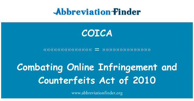 COICA: La Violation Online Et Faux Loi de 2010