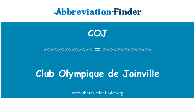COJ: คลับ Olympique de Joinville